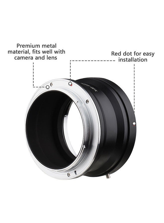PK645-GFX Camera Lens Adapter Replacement for Pentax PK645 Lens to Fujifilm G Mount GFX100 GFX50S GFX50R GFX100S Cameras
