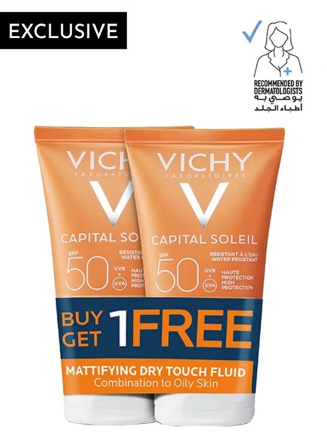 Capital Soleil Dry Touch SPF50 Buy 1 Get 1 Free Sunscreen For Oily Skin