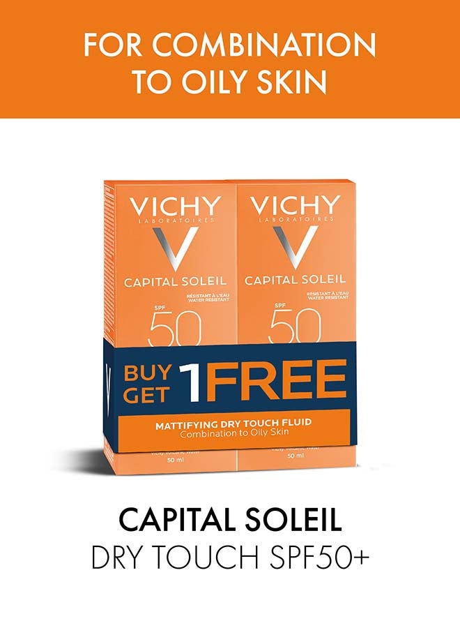 Capital Soleil Dry Touch SPF50 Buy 1 Get 1 Free Sunscreen For Oily Skin
