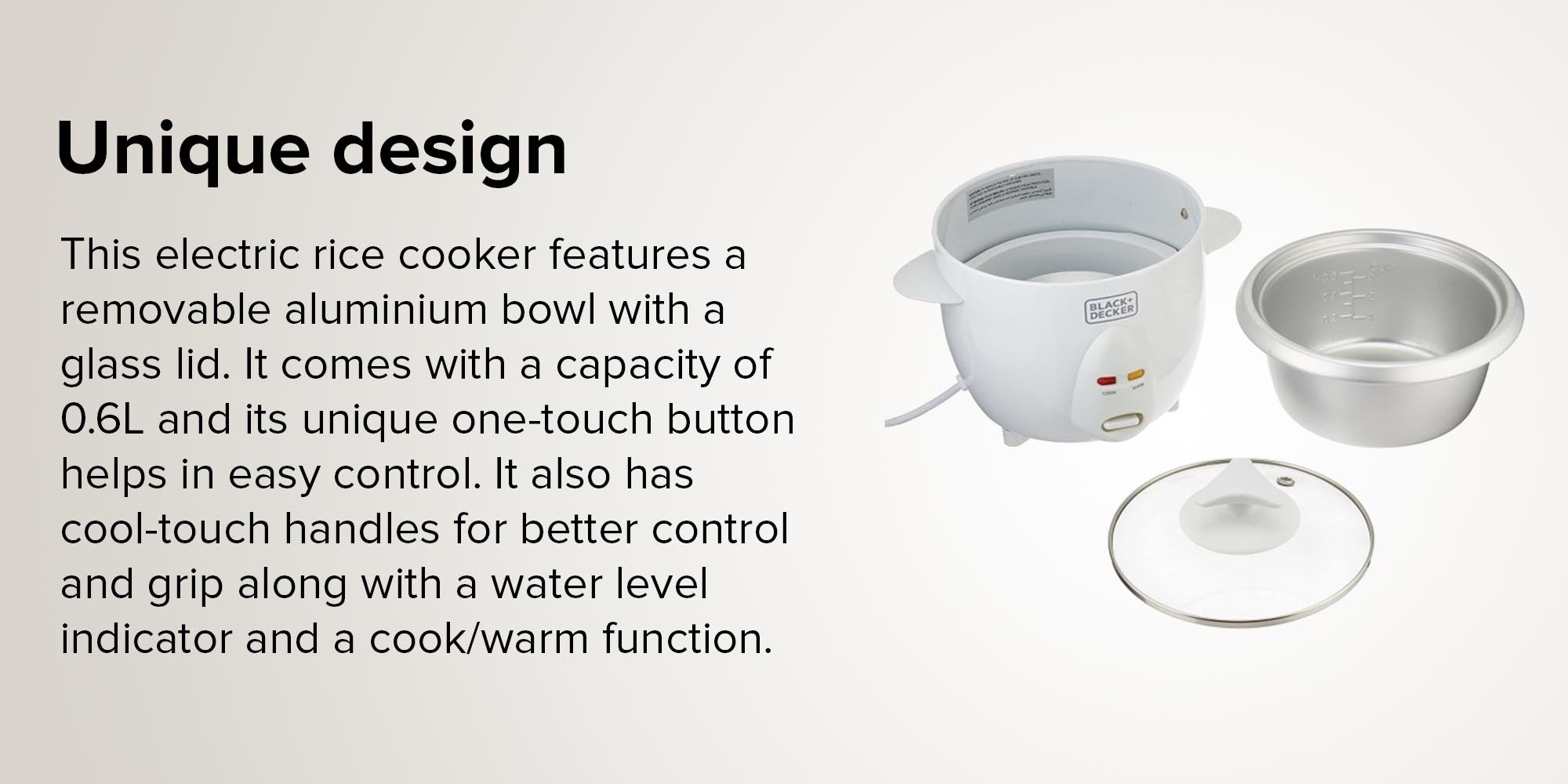 Rice Cooker 0.6 L 350 W RC650-B5 White