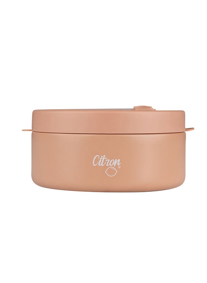 Vacuum Insulated Food Jar For Kids And Adults, Bpa Free Food Thermos, Travel Hot Food Container, 400 Ml - Blush Pink