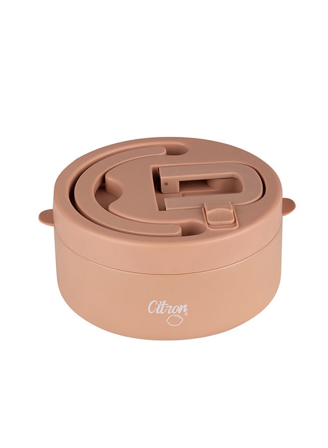 Vacuum Insulated Food Jar For Kids And Adults, Bpa Free Food Thermos, Travel Hot Food Container, 400 Ml - Blush Pink