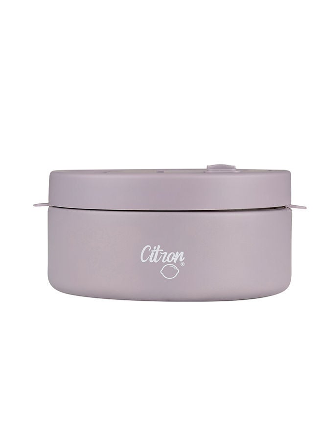 Vacuum Insulated Food Jar For Kids And Adults, Bpa Free Food Thermos, Travel Hot Food Container - 400 Ml Purple
