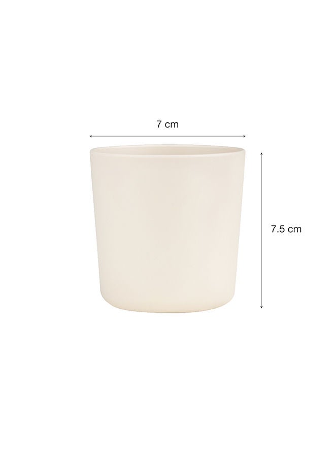 Set of 4 Unbreakable Cups 100% Organic, Reusable, Biodegradable, Environment Friendly, And Unbreakable - Pink/Cream