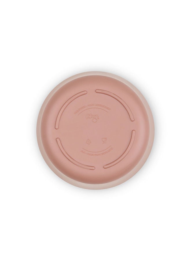 Set of 4 Unbreakable Cups 100% Organic, Reusable, Biodegradable, Environment Friendly, And Unbreakable - Pink/Cream