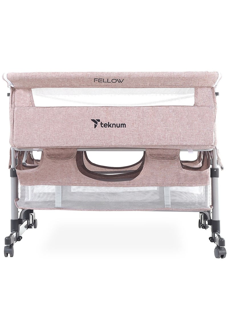 Baby Twin Bed Side With Horizontal Adjustment - Fellow - Ivory