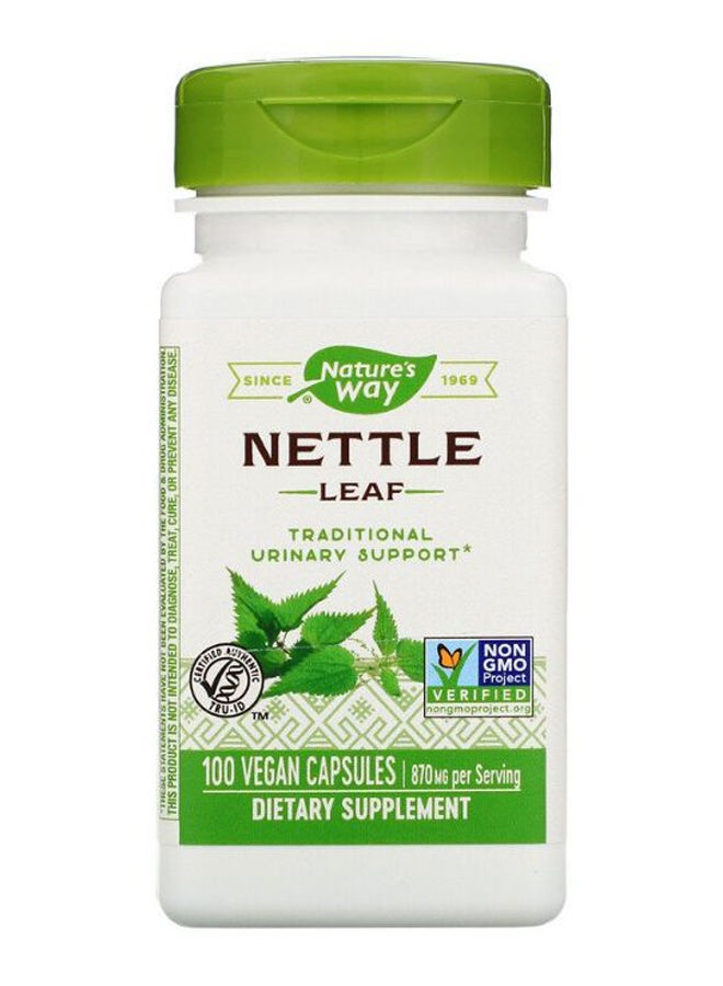 Nettle Leaf Dietary Supplement - 100 Capsules