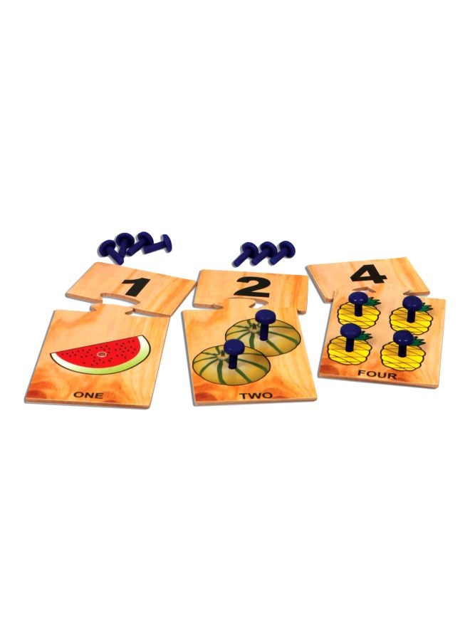 Peg A Fruit Number Game Learning Toy L-61B