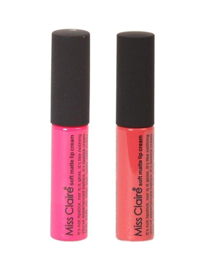 Pack Of 2 Soft Matte Creamy Lipstick Multicolour