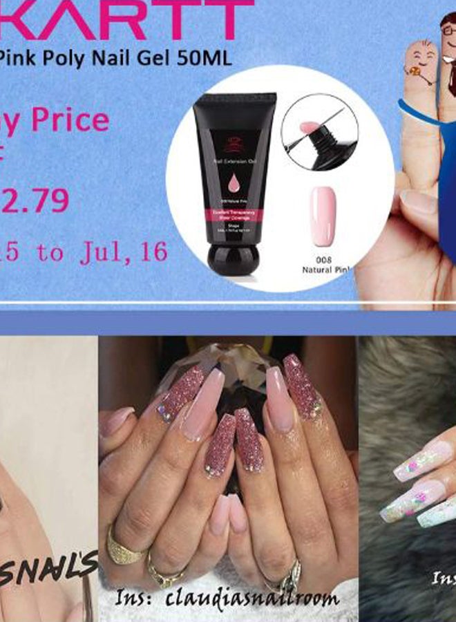 Sheer Coverage Nail Extension Gel 008 Natural Pink