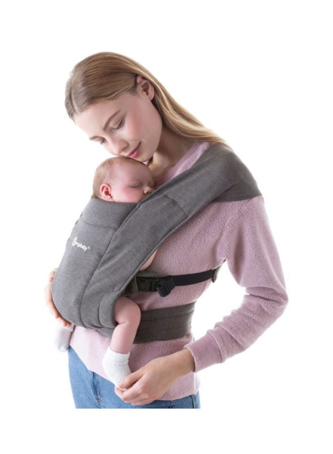 Embrace Baby Carrier For Newborns From Birth With Head Support, Extra Soft And Ergonomic, Heather Grey