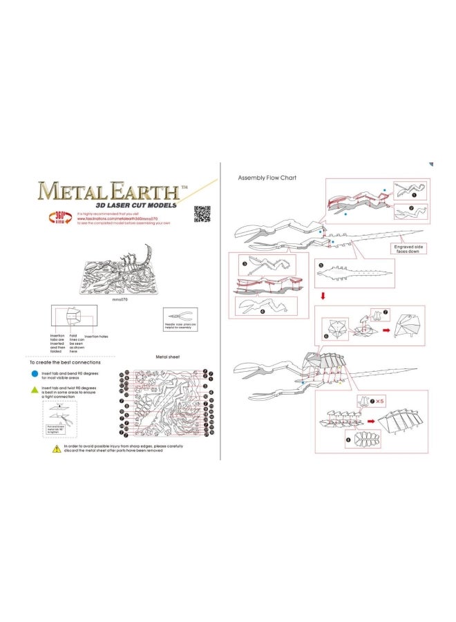 Metal Earth Scorpion 3D Model Kit MMS070