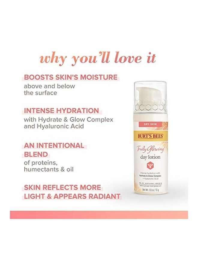 Truly Glowing Day Lotion Face Cream with Naturally Derived Hyaluronic Acid White
