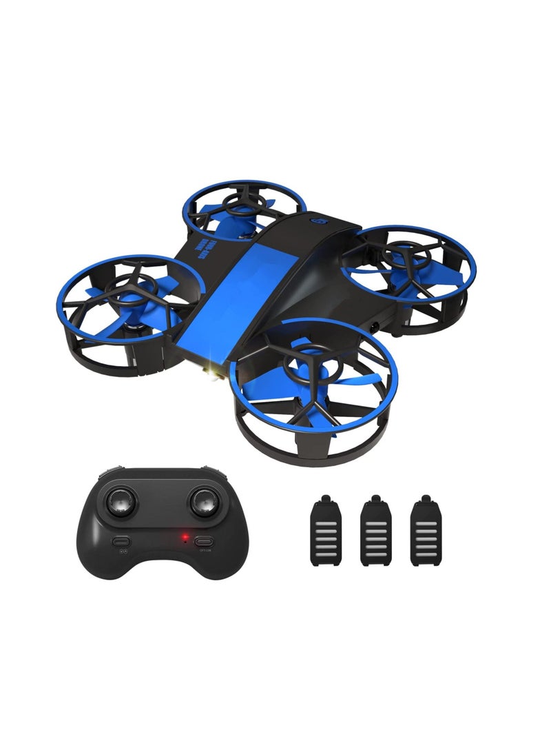 Mini Drone for Kids and Beginners-Remote Control Quadcopter Indoor Helicopter Plane with 3D Flip, Auto Hovering, Headless Mode, 3 Batteries, Best Gift Toy for Boys & Girls