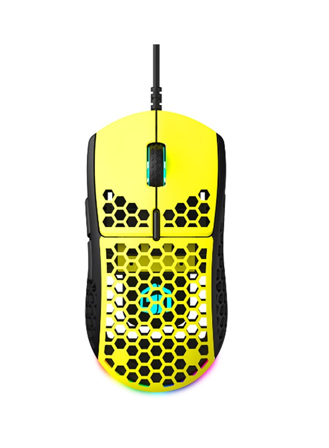 GamerTek GM16 Ultralight Precision Yellow Mouse