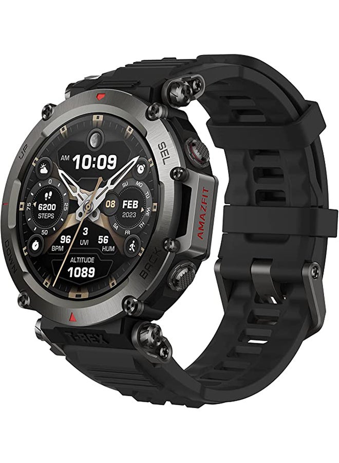 T-Rex Ultra 30m Freediving, Dual-Band GPS & Offline Map Support, Mud-Resistant & 100m Water-Resistant, Military-Grade Outdoor GPS Sports Watch Abyss Black