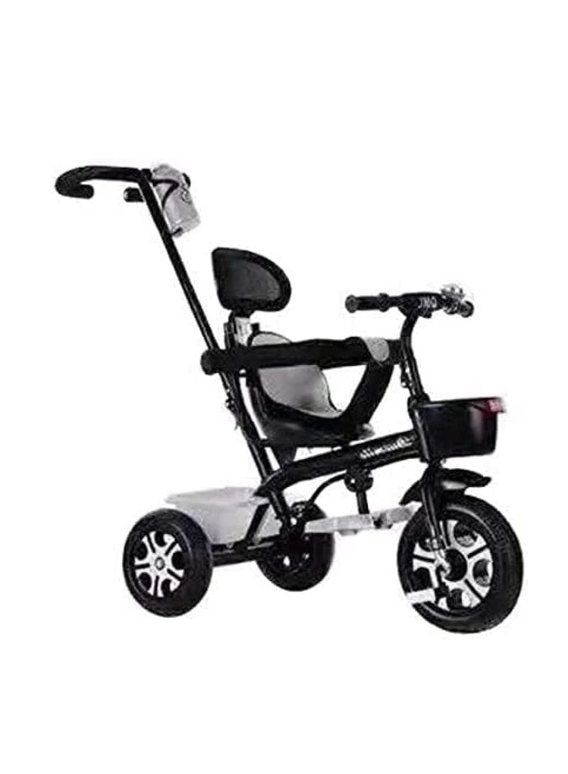 Kids Tricycle with Push Bar and 3 Wheels Cycle For 1 To 6 Years Old Baby Black Color