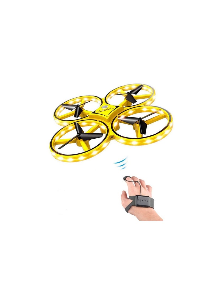 Mini RC Drone, Watch Controller Gesture Hold Quadcopter UAV Performance Gesture Sensing Stable Gimbal G-Sensing Outdoor Toy for Kids