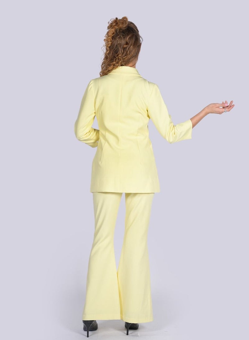 Daffodil Front Tuck Semi Fitted Pants