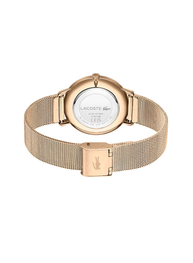 Women Analog Round Shape Gold Wrist Watch 35 Mm