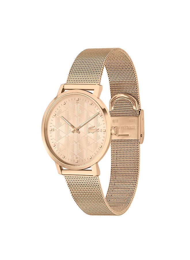 Women Analog Round Shape Gold Wrist Watch 35 Mm