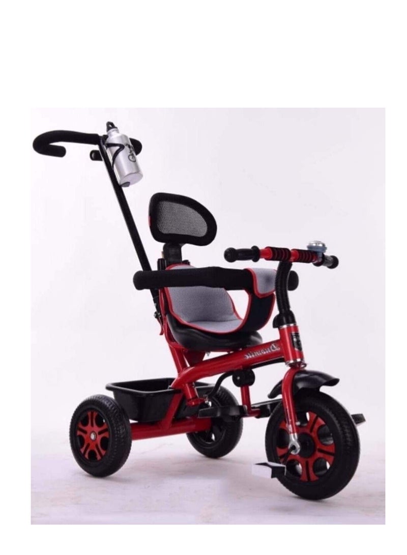 Baby cycle for Kids With push Bar Ride On Tricycle Bike Baby Toys Cycle Kids entertainer tricycle With push Bar Ride Cycle Red