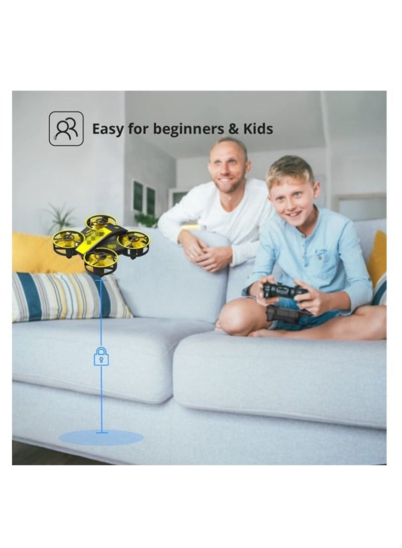 Mini Drone for Kids and Beginners-Remote Control Quadcopter Indoor Helicopter Plane with 3D Flip, Auto Hovering, Headless Mode, 3 Batteries, Best Gift Toy for Boys & Girls