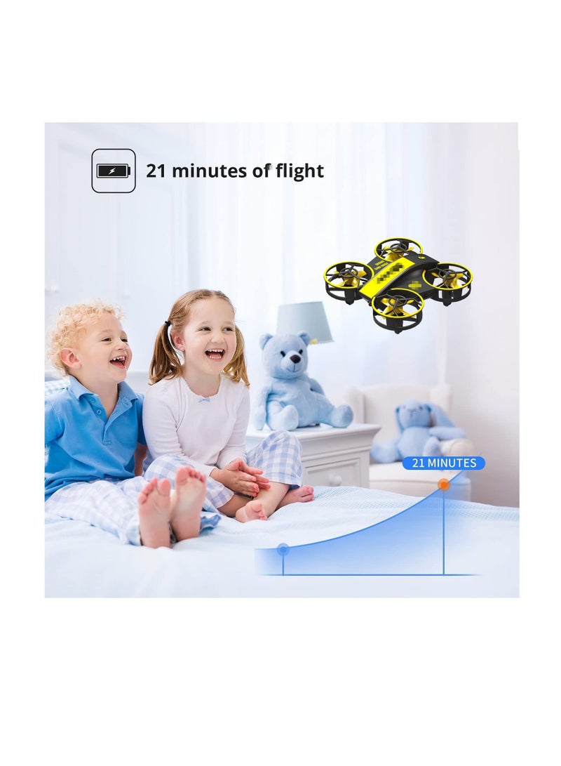 Mini Drone for Kids and Beginners-Remote Control Quadcopter Indoor Helicopter Plane with 3D Flip, Auto Hovering, Headless Mode, 3 Batteries, Best Gift Toy for Boys & Girls