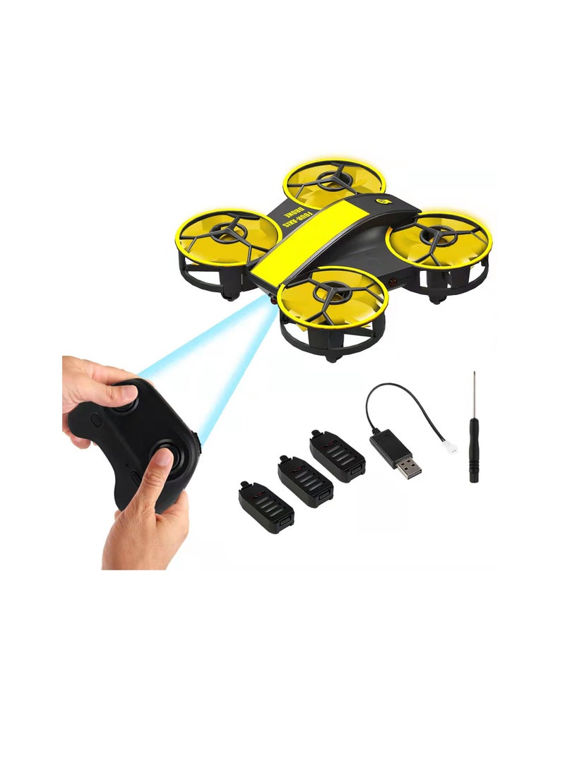 Mini Drone for Kids and Beginners-Remote Control Quadcopter Indoor Helicopter Plane with 3D Flip, Auto Hovering, Headless Mode, 3 Batteries, Best Gift Toy for Boys & Girls