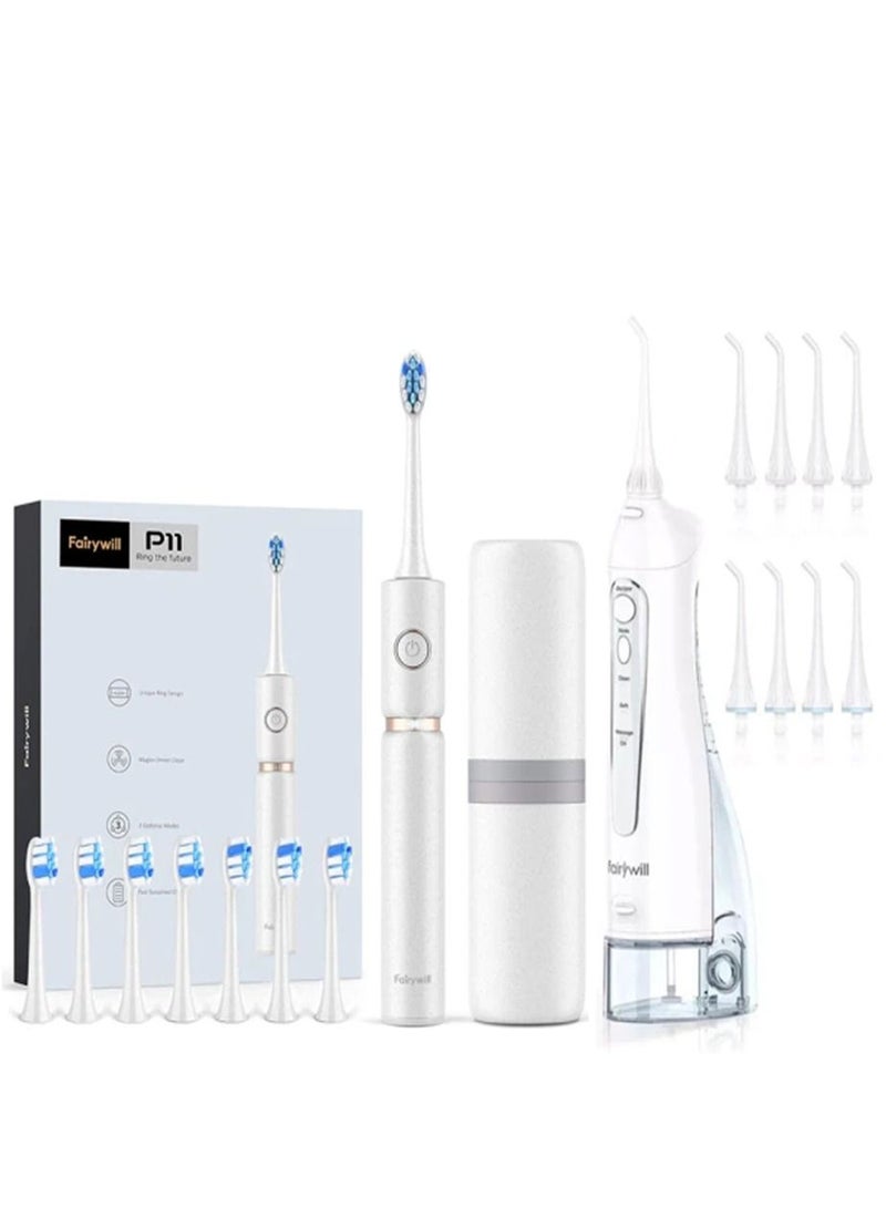 Portable Oral Irrigator USB Rechargeable Dental Water Flosser Jet Irrigator Dental Teeth Cleaner 3 Modes 300ML