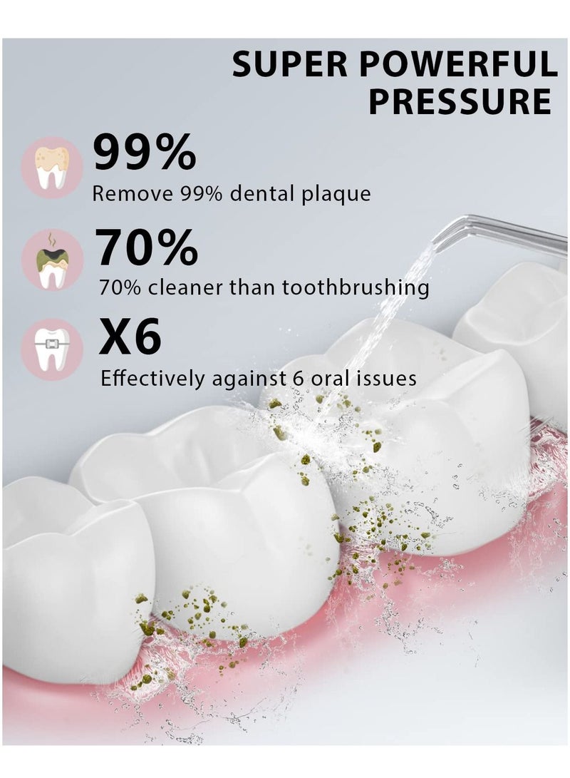 Portable Oral Irrigator USB Rechargeable Dental Water Flosser Jet Irrigator Dental Teeth Cleaner 3 Modes 300ML