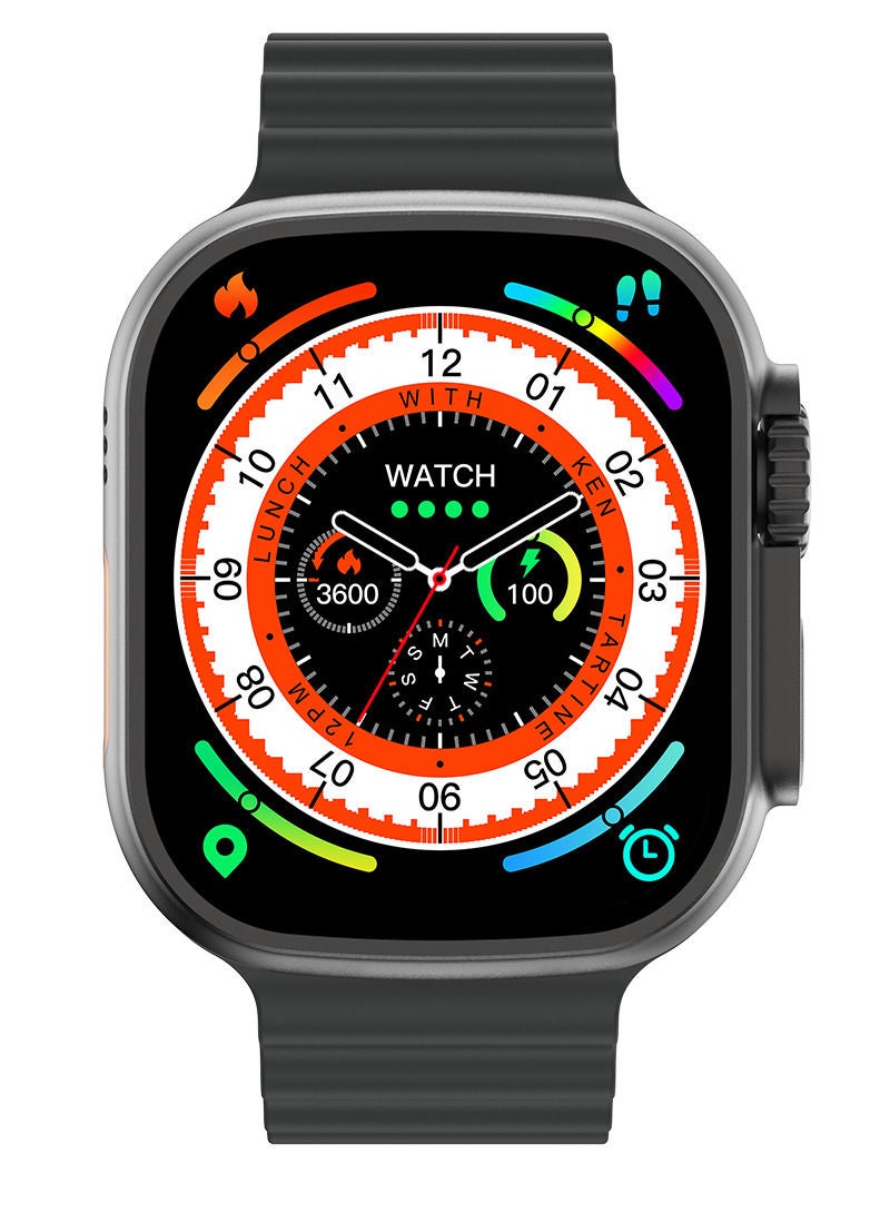 W68 Plus Ultra Watch 2.2 Inch Big Screen Display 390mAh Long Battery NFC IP68 Waterproof Bluetooth Ocean Band Smart Watch