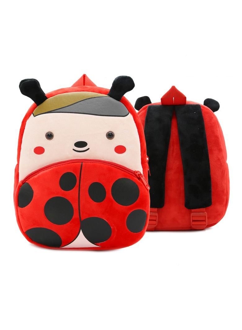 Cartoon insect plush animal backpack Children's kindergarten backpack Soft light Mini toy backpack Birthday gift