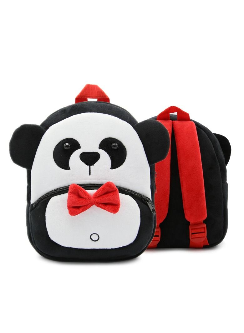Cartoon Panda Plush Animal Backpack Children's Kindergarten Knapsack Soft Light Mini Toy Bookbag Birthday Gift