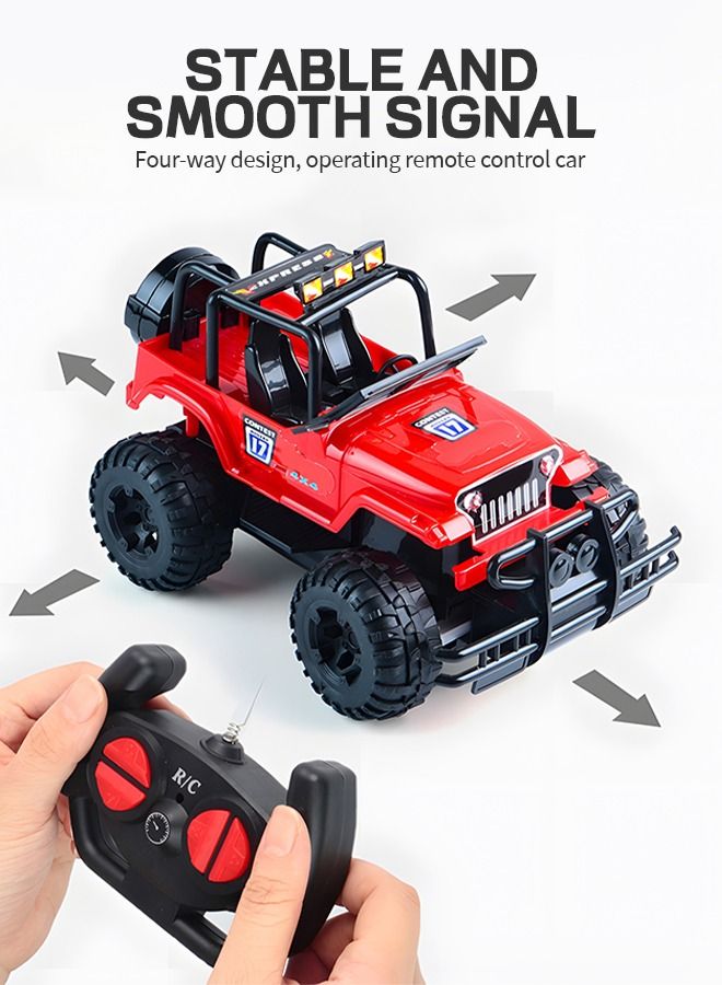 RC Cars,Electric Toy All Terrain Remote Control Car, Racing Cars Electric Vehicle,Kids Outdoor Toys Fast Racing Buggy Toy with Led Lights and Rechargeable Battery