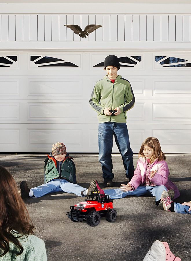 RC Cars,Electric Toy All Terrain Remote Control Car, Racing Cars Electric Vehicle,Kids Outdoor Toys Fast Racing Buggy Toy with Led Lights and Rechargeable Battery