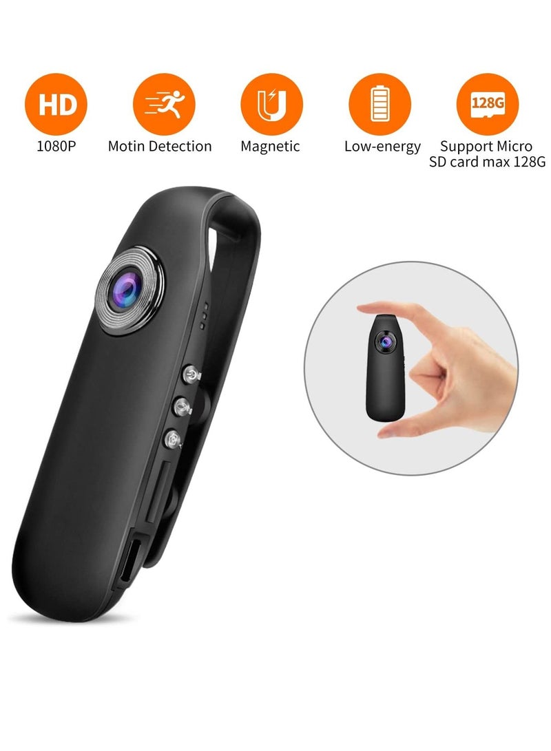 Mini Camera, Back Clip Action Camera 1080P Multi Systems Support for Sports Small bicycle camera