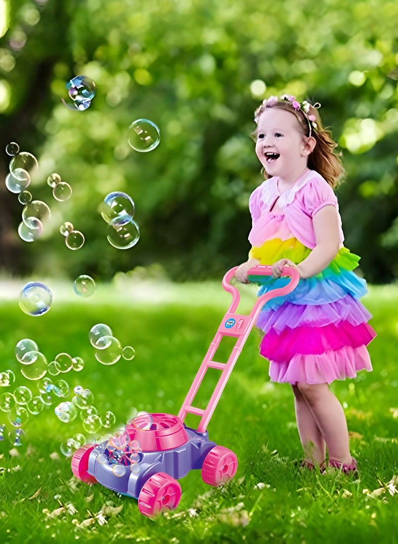 Bubble Lawn Mower for Toddlers,Bubbles Blowing Push Toys for Kids, Bubble Machine,Outside Toys for Toddlers,Electronic Bubble Blower Machine