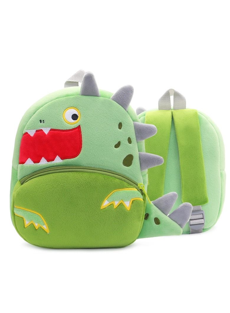 Cartoon dinosaur plush animal backpack Children's Kindergarten Knapsack Soft light Mini toy backpack Birthday gift