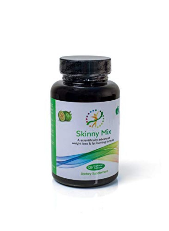 Skinny Mix For Appetite Suppressant, Loss Weight And Fat Burning Formula Made In U S A, 120 Capsules With Chromium, Garcinia Cambogia, Gymnema Sylvestre, Psyllium Husk And L-Carnitine