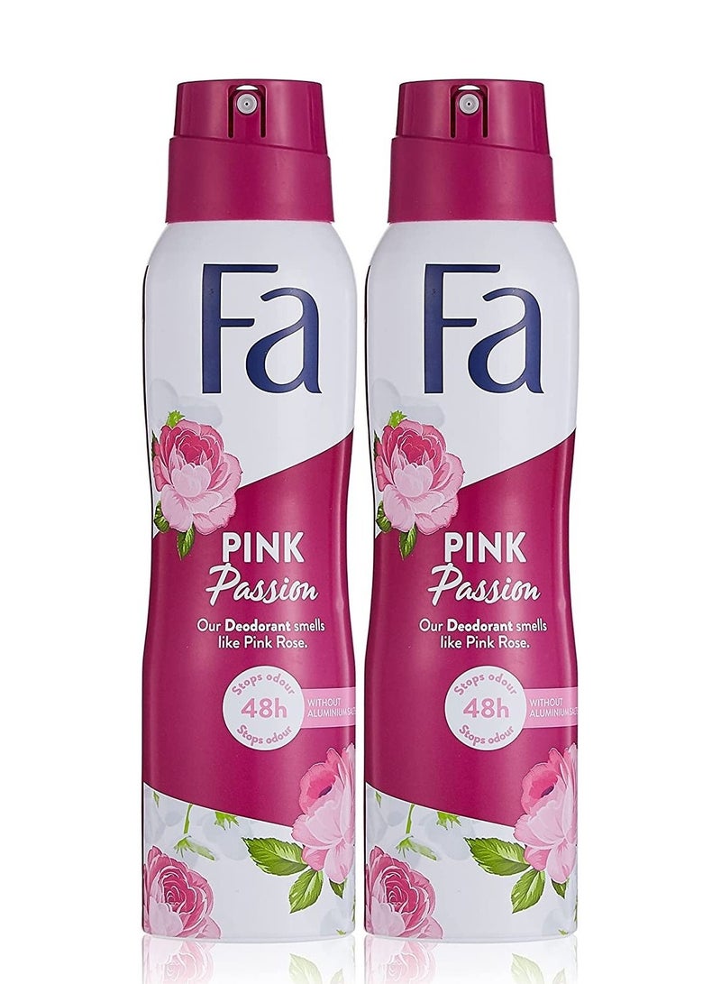 Deodorant spray Pink Passion 150ml pack of 2