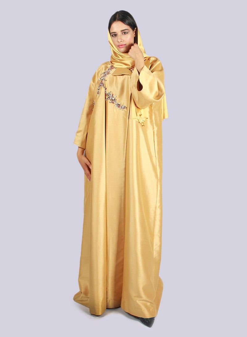 Princely-Coat Emb Abaya