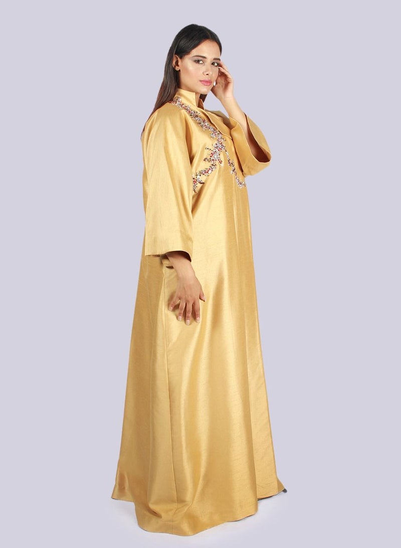 Princely-Coat Emb Abaya