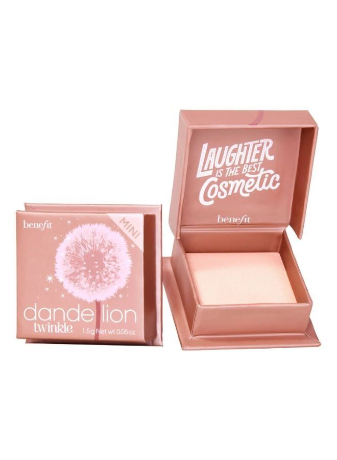Dandelion Twinkle Soft Nude-Pink Powder Highlighter Mini 1.5g