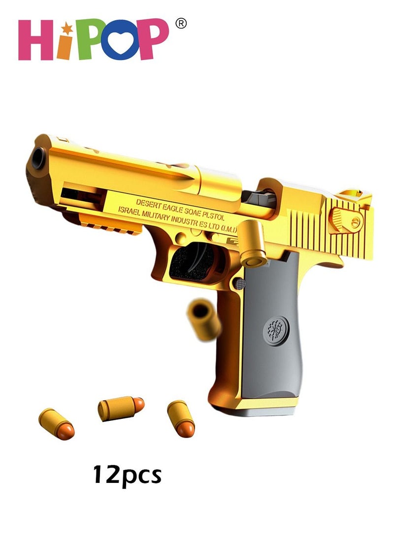 Desert Eagle Children's Toy Gun,Shell Ejecting Soft Bullet Gun Toy,With Automatic Loading,Pistol Toy for Kids