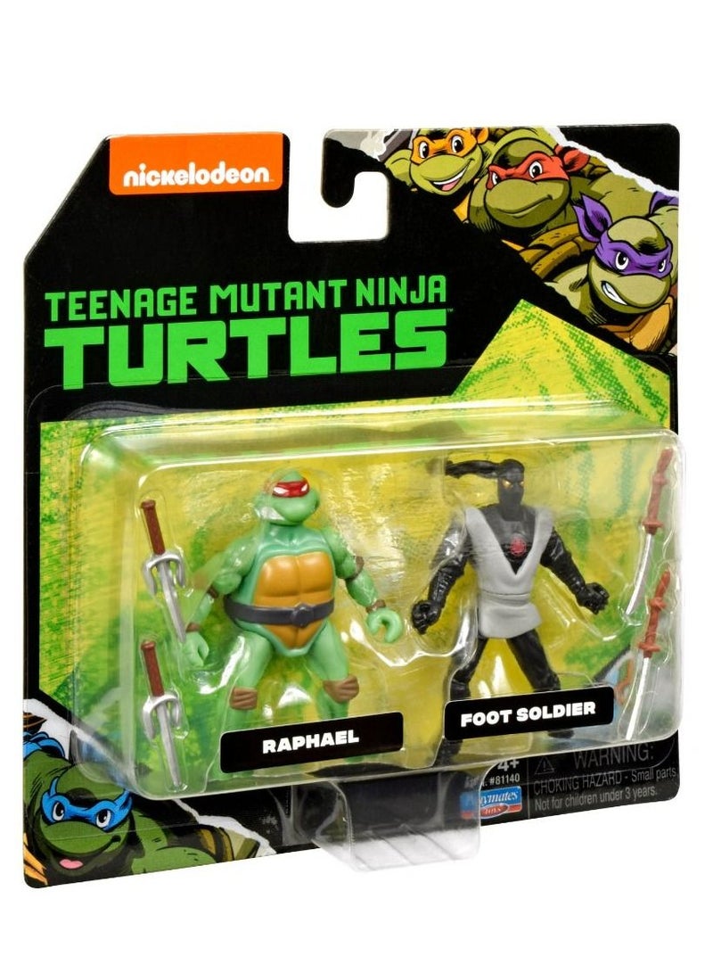 Teenage Mutant Ninja Turtles: Raphael & Foot Soldier Mini Figure 2 Pack