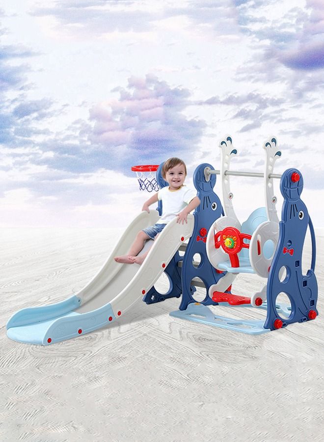 Children Mini Home Game Toys Plastic Indoor Kids Slides And Swing For Baby Playground Play Set