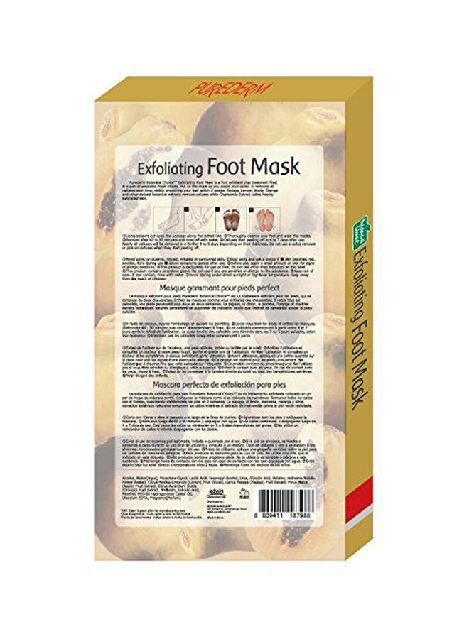 Pack Of 2 Exfoliating Foot Mask Multicolor 40ml