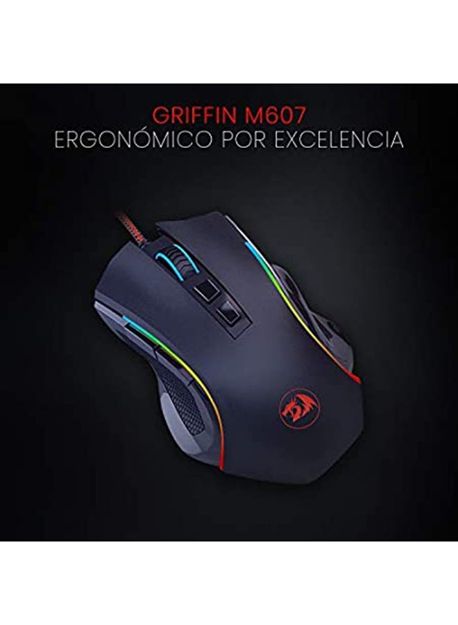 M607 USB Wired Programmable Gamer Mouse