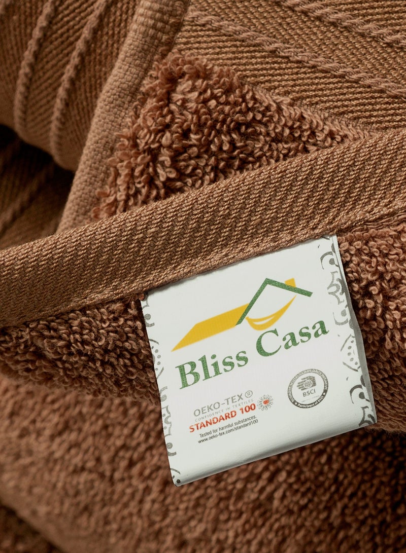 Bliss Casa 4-Piece 100% Combed Cotton Hand Towels - 550 GSM Quick Dry Highly Absorbent Hand Towel Set - Thick Soft Hotel Quality Towels for Hand And Spa 16x28 Inch